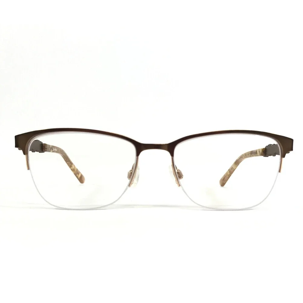 Bebe Eyeglasses Frames BB5177 200 TOPAZ Gold Cat Eye Swarovski 52-17-135